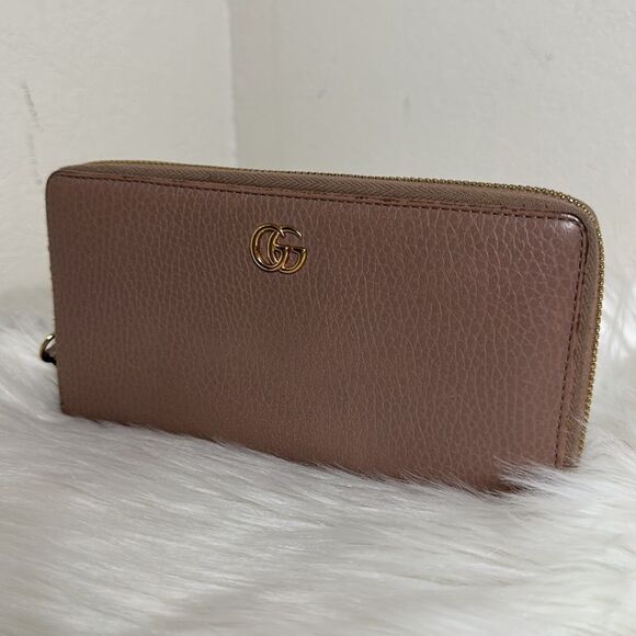 💯Authentic Gucci Marmont Zipped Around Long Wallet🍀 - Picture 7 of 17